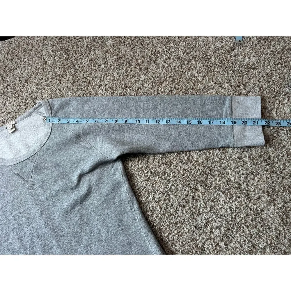 J. CREW Gray  Sweatshirt dress size Women's Med; Soft & Cozy!  3/4 sleeves